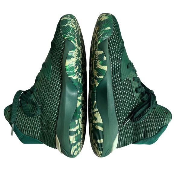 Adidas Dark Green Pro Bounce 2019 Athletic Sneakers Shoes Men’s 7 / Women’s 8 - Picture 4 of 16